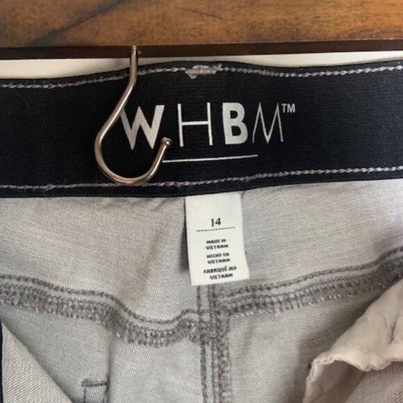 WHBM Women's Slim Boot Faded Gray Muted Black Stretch Denim Jeans - Size 14 - Picture 3 of 6